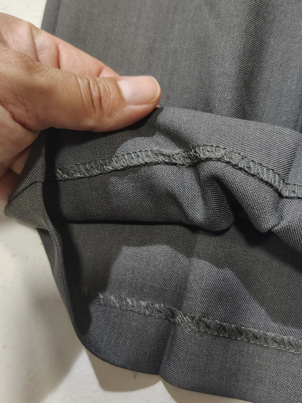 Haggar Premium Comfort  Slim Fit Dress Pants Hidden Comfort Waistband Gray 38x34